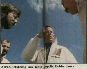 [Der Fahrer des Geschosses: Bobby Unser]